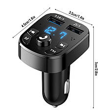 FM Модулятор Car Bluetooth Handsfree USB 3.1A, фото 5