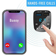 FM Модулятор Car Bluetooth Handsfree USB 3.1A, фото 6