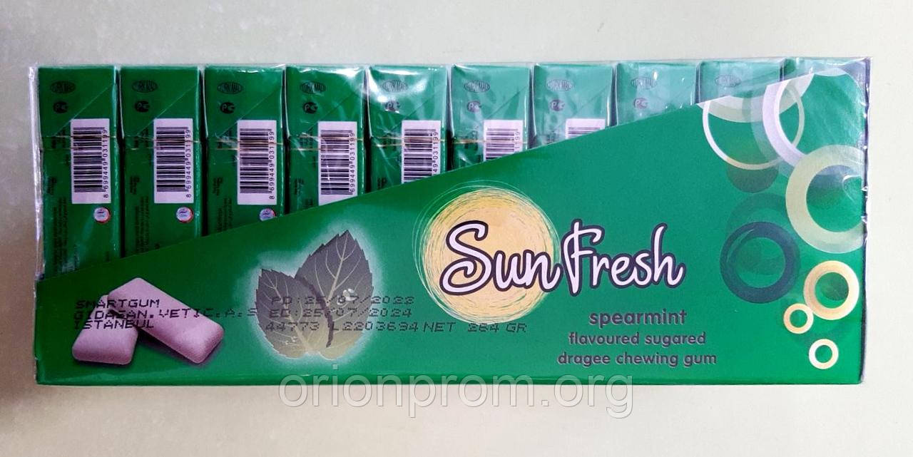 Жувальна гумка Sun Fresh м'ята 20 штук, фото 1