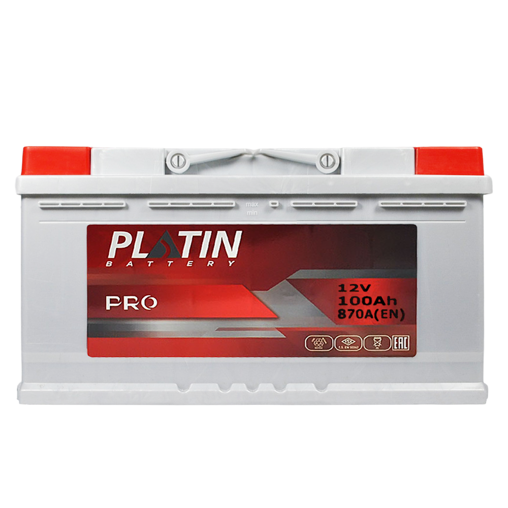 Автомобільний акумулятор      PLATIN Pro MF (L5) 100Ah 870A R+