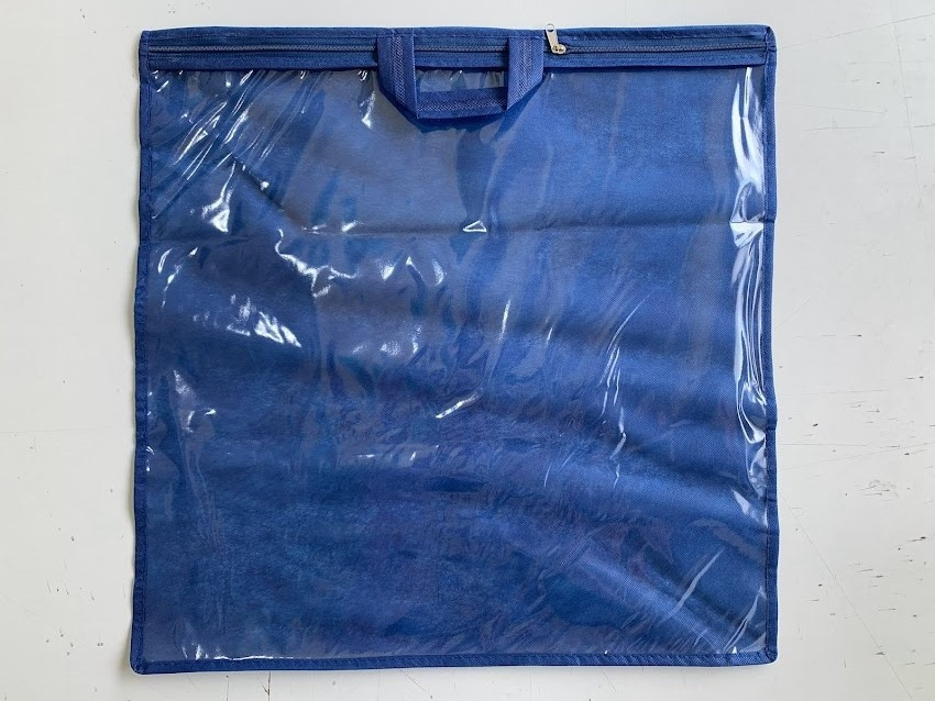 Упаковка для домашнього текстилю, подушки (46х46 см, ПВХ 90, синя, 10 шт/упаковка)
