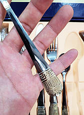 Набір столових приладів з 24 предметів Zepter ZPT-1001 набір кухонного приладдя ложки, виделки (вилки), ножі, фото 3