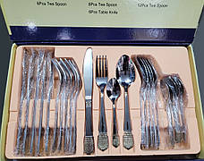 Набір столових приладів з 24 предметів Zepter ZPT-1001 набір кухонного приладдя ложки, виделки (вилки), ножі, фото 2