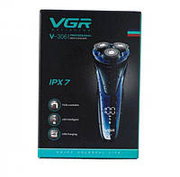 Электробритва для мужчин роторная для влажного и сухого бритья водонепроницаемая VGR V-306, SL1, Хорошее