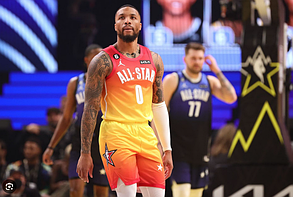 Форма баскетбольна Ліллард НБА All-Star 2023 Swingman Jersey Orange Jayson Lillard