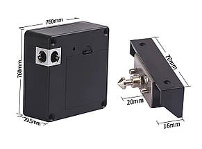 Меблевий RFID замок Seven Lock SL-7733B Bluetooth, фото 3