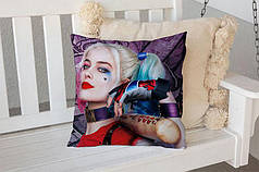 Декоративна подушка 45х45 см, «Harley Quinn. Bit»