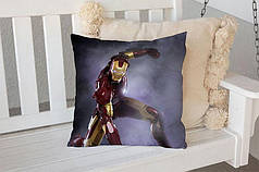 Декоративна подушка 45х45 см, «Iron Man. Superhero touchdown»