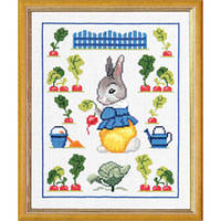 Кролик-огородник Набор для вышивания крестом Чарівниця N-3007