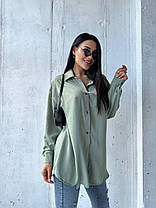 Сорочка жіноча з коміром, фото 3