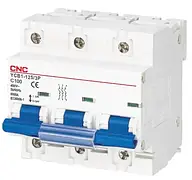 Модульний автоматичний вимикач YCB1-125, 3Р 125А, D, 6кА, CNC