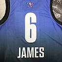 Форма баскетбольна Леброн Джеймс 6 НБА NBA Nike Team 1 All-Star 2023 Swingman Jersey Blue James, фото 8