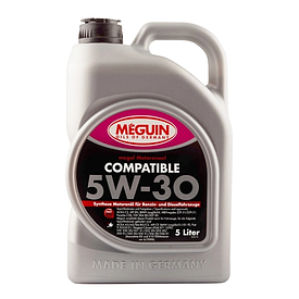 Синтетична моторна олива Meguin 5W30 Compatible SN/CF, С3 (5 л)