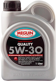 Синтетична моторна олива Meguin 5W30 Quality SL/CF (1 л)