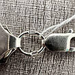 Срібний широкий чоловічий браслет 50 г плетіння плоский бісмарк 925 проба, фото 4