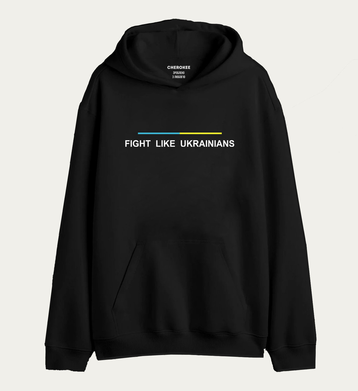 Патріотичне худі з написом « FIGHT  LIKE UKRAINIANS», фото 1