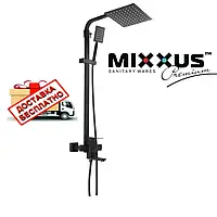 Душевая колонна со смесителем Mixxus KUB-009-J черный