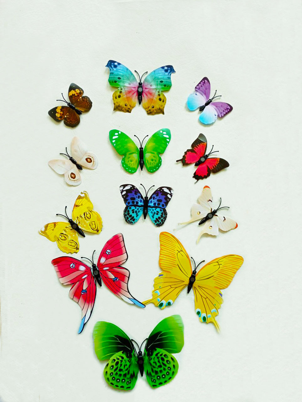 Метелики декор 3D | Різнокольоровий