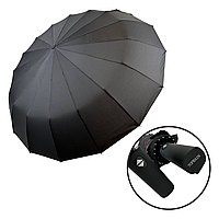 Чоловіча складана парасолька-автомат із прямою ручкою від Toprain, антивітер, чорний, 0915-5