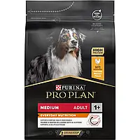 Сухий корм для дорослих собак середніх порід Purina Pro Plan Adult Medium, з куркою, 3 кг