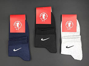 Чоловічі середні демісезонні шкарпетки бавовна  Sport Socks емблема N,  40-44, 12 пар/уп. асорті