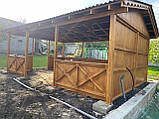 Дерев'яна закрита альтанка 6 на 4 м, розбірна (на 20-24 осіб) "Хістон", фото 10
