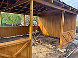 Дерев'яна закрита альтанка 6 на 4 м, розбірна (на 20-24 осіб) "Хістон", фото 9