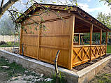 Дерев'яна закрита альтанка 6 на 4 м, розбірна (на 20-24 осіб) "Хістон", фото 8