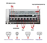 Блок живлення 12V, 240W, 20А, металевий корпус, IP20, S-240-12, фото 2