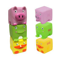 Набір іграшок для ванни Baby Team Звірята-кубики 9051  уцінка