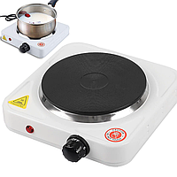 Плита електрична 1000W, на одну конфорку, H-002F / Настільна електроплита / Конфорка-диск