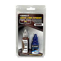 Набор жидкая кожа + клей для ремонта кожи и винила Visbella DIY Leather and Vinyl Repair Kit Коричневый