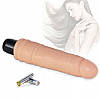 Вібратор жіночий фалоімітатор з вібрацією LoveToy Dildo Real Feel 19 см Кібершкіра, фото 5