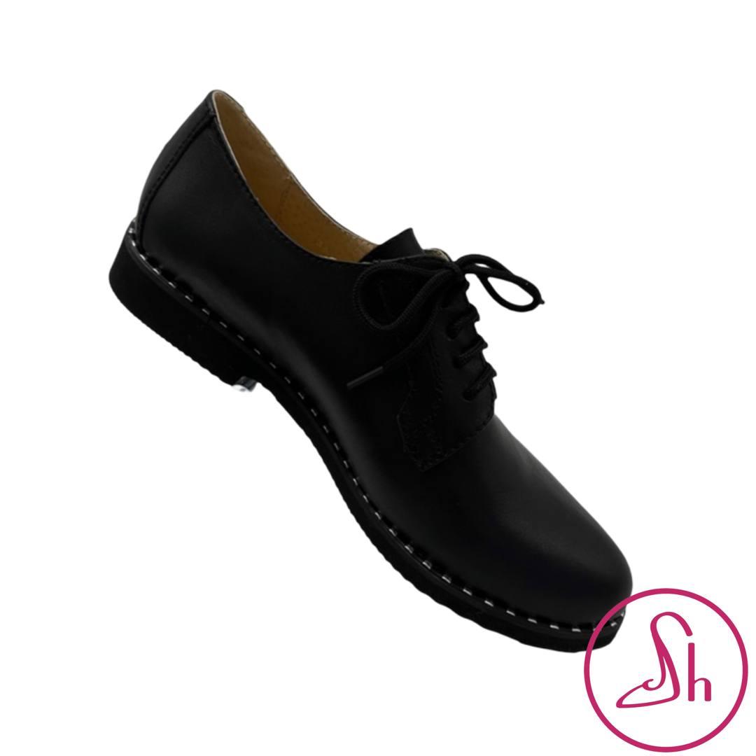 Шкіряні жіночі туфлі на шнурках “Style Shoes”