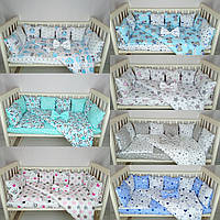 Детский набор постельного белья для новорождённого в кроватку.