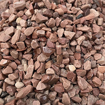 Галька для клумб "Малина" 25 кг (кварцитова)