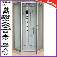Гідромасажна душова кабіна Diamond 90x90 см гідробокс з дрібним-низьким піддоном