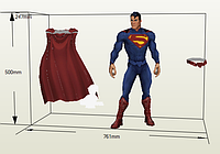 PaperKhan 3D полигональная фигура конструктор из картона Superman papercraft подарок сувенир паперкрафт