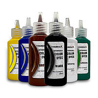 Жидкая кожа для ремонта кожи, винила, кожзаменителей, VISBELLA Color Dyes 20 мл (7 цветов на выбор)