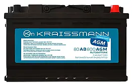 Автомобільний акумулятор KRAISSMANN 80 AB 800 AGM