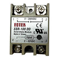 Однофазне твердотільне реле SSR-100DD 100A DC-DC