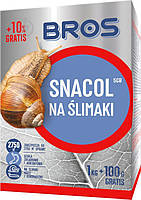 Средство от слизней SNAKOL Bros 1 кг+100 г подарок