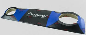 Полиця задня ВАЗ 2101-2107 (акустична) синя з написом "Pioneer" (Кожзам)
