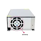 Блок живлення 12V, 600W, 50А, металевий корпус, IP20, S-600-12, фото 3