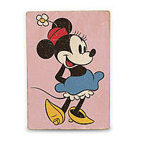 Деревянный постер Minnie Mouse