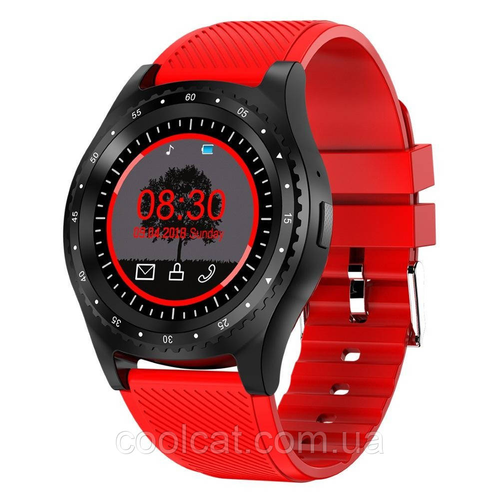 Смарт годинник з підтримкою SIM і SD, Smart L9, Червоний / Наручний чоловічий годинник з таймером і будильником