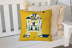 Декоративна подушка 45х45 см, «Star Wars yellow»