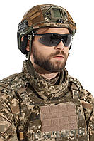 Очки тактические Edge Tactical Eyewear Fastlink Safety Glasses Black Frame G-15 Vapor Shield Lens (683)