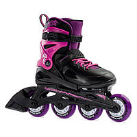 Ролики дитячі Rollerblade Fury G 2024 (Черно-розовый, 29-33)