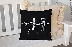 Декоративна подушка 45х45 см, «Кримінальне чтиво» 1